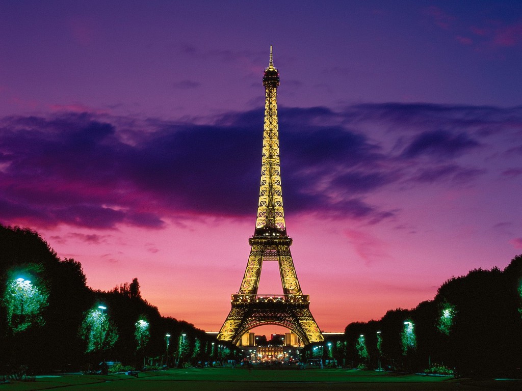 Eiffel Tower at Night, Paris, France pictures