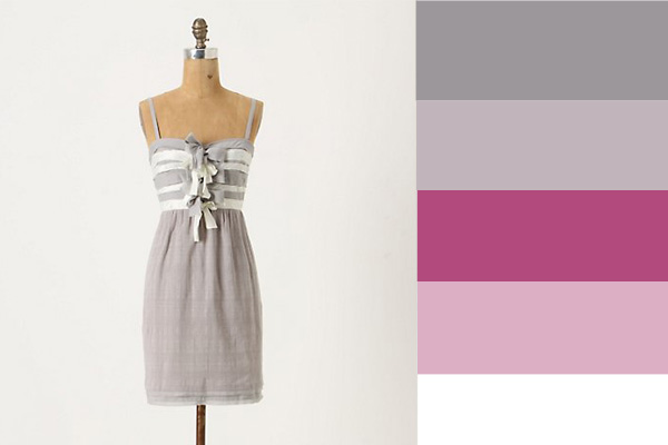 Gray-pink color palette