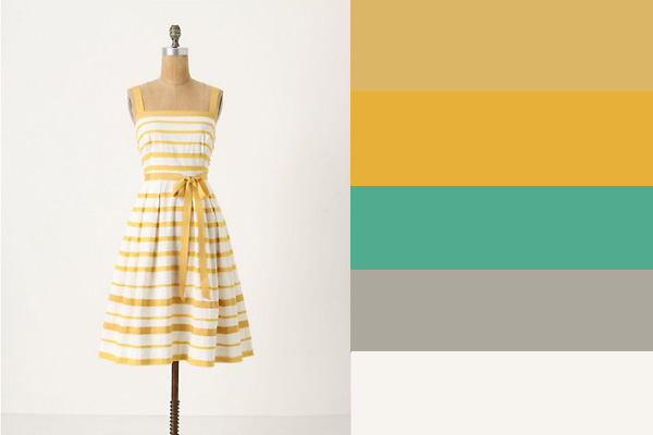 Yellow Aqua color palette