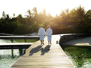 Take him to the spa!