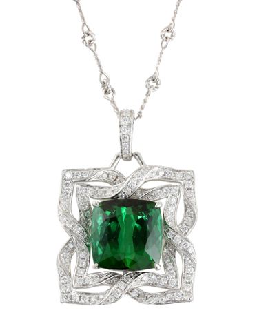 Frederic Sage Green Emerald Necklace