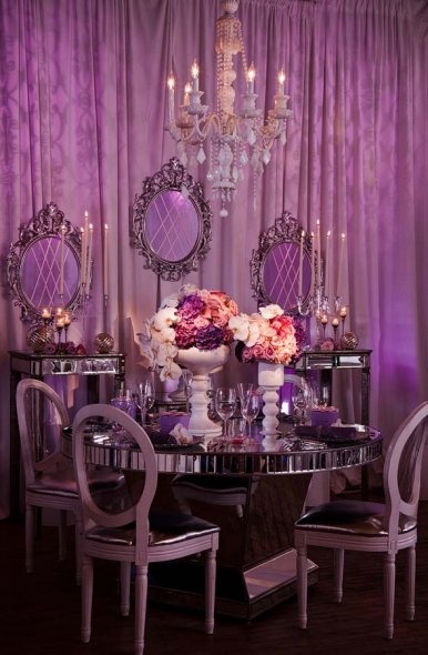 princess table setting wedding