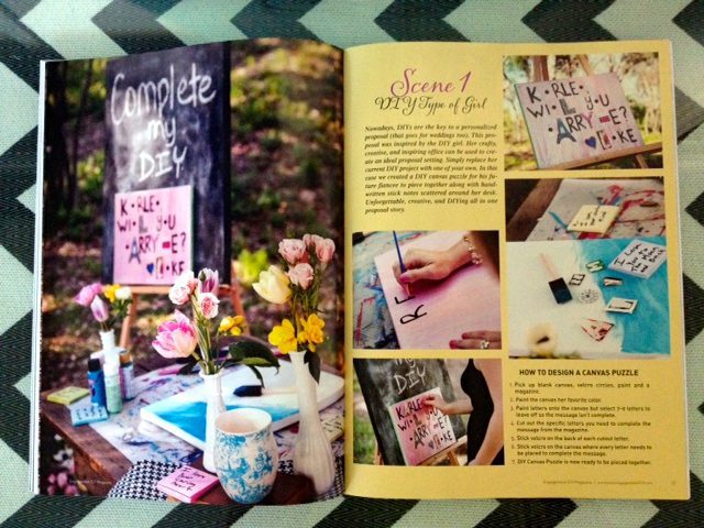 Engagement 101 Magazine The Diy Crafty Type Of Girl The Yes Girls