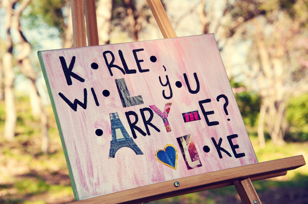 will you marry me sign