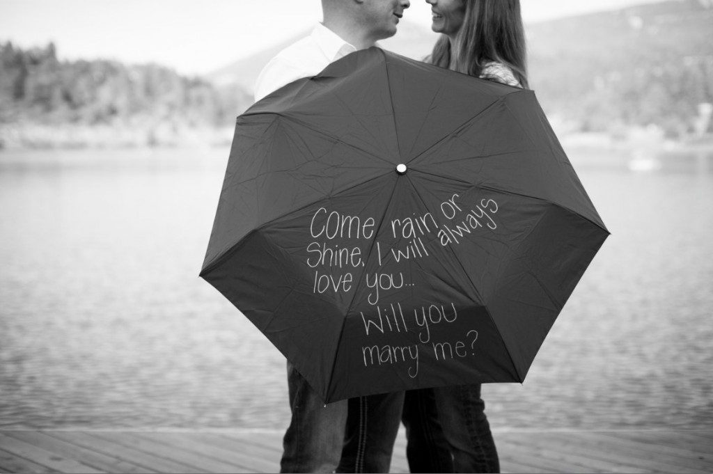 Evergreen Colorado Rain Theme Marriage Proposal by The Yes Girls Events56