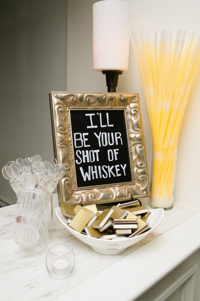 I'll be your shot of whiskey lyrics in a wedding decoration