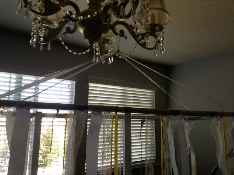 DIY Ribbon Chandelier The Yes Girls