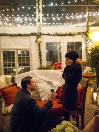 Holiday Marriage Proposal NYC by The Yes Girls