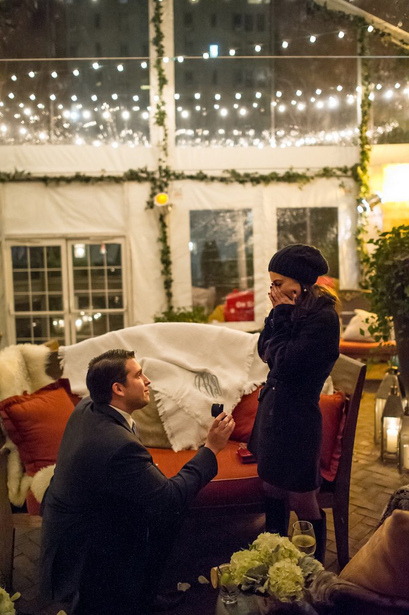 Holiday Marriage Proposal NYC by The Yes Girls