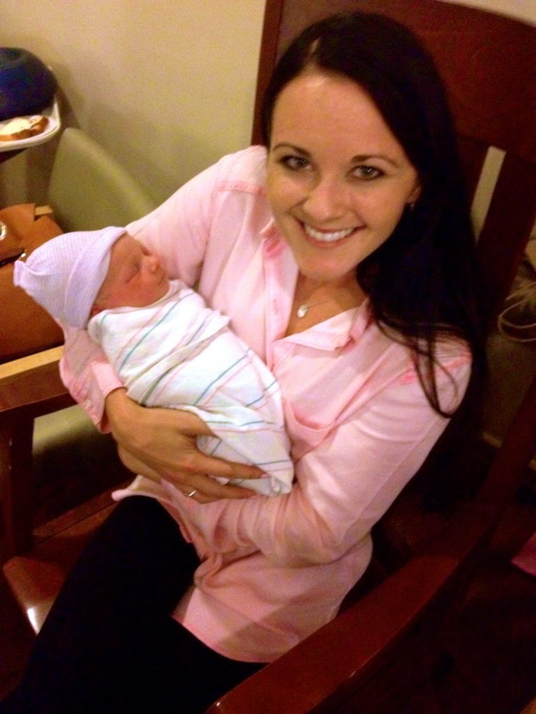 Aunt Heather Vaughn and baby Siena