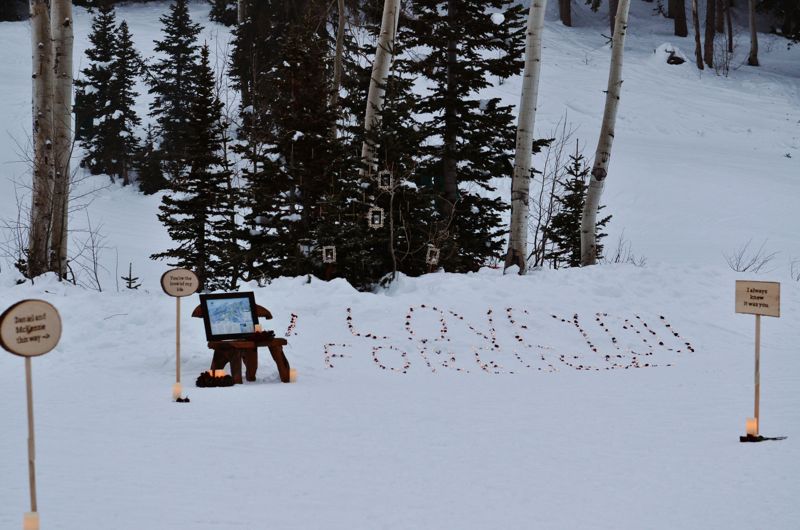 Winter marriage proposal