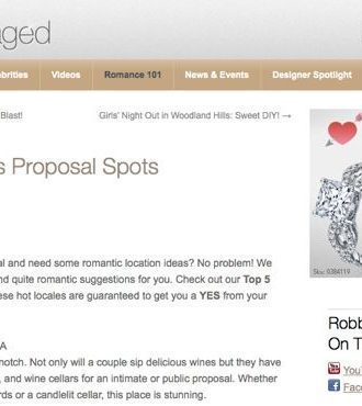 Top 5 places to propose on Valentine's Day