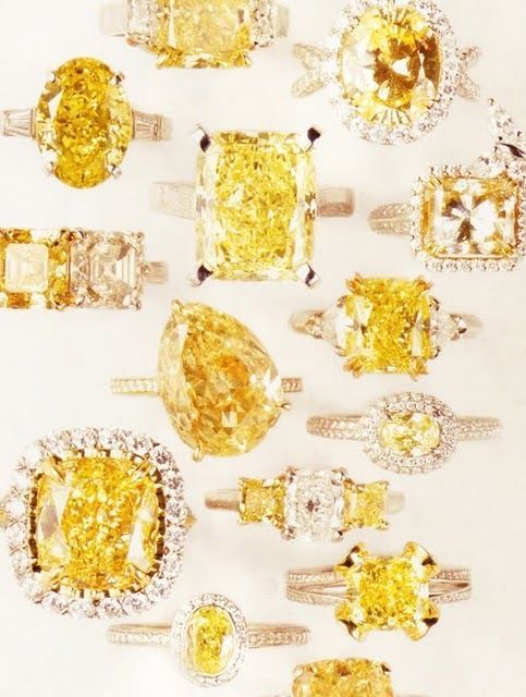 yellow diamond engagement rings
