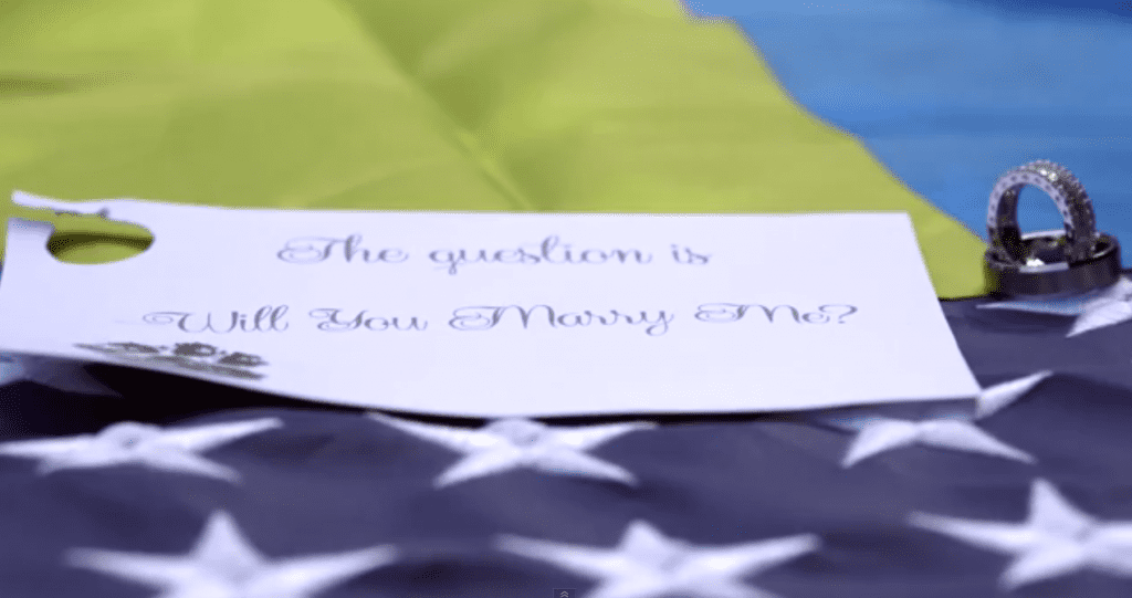 dog loving wedding proposal