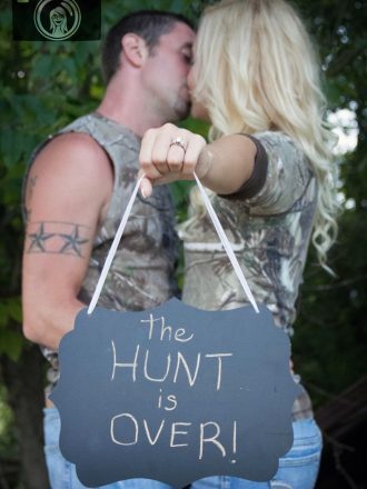The Hunt is over sign