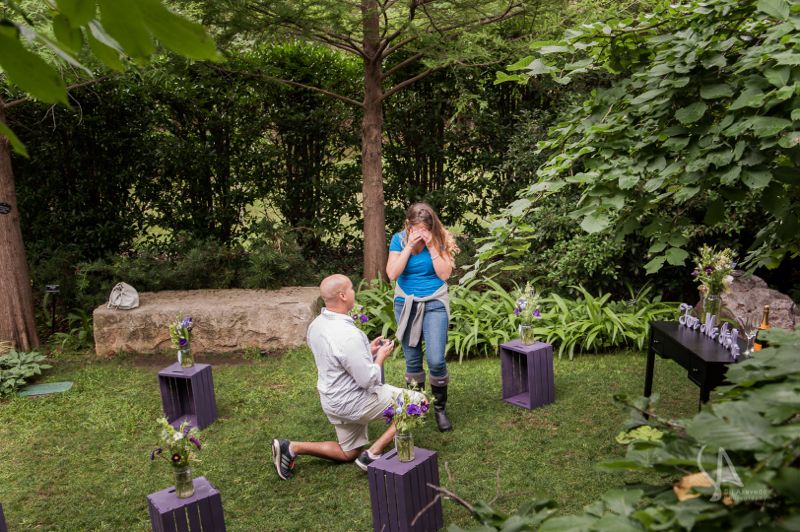 Dallas Garden Marriage Proposal