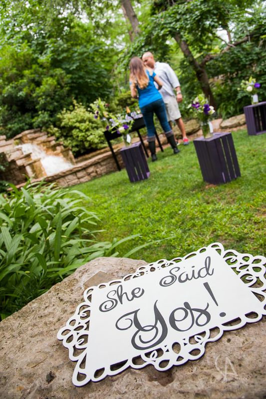 Dallas Garden Marriage Proposal