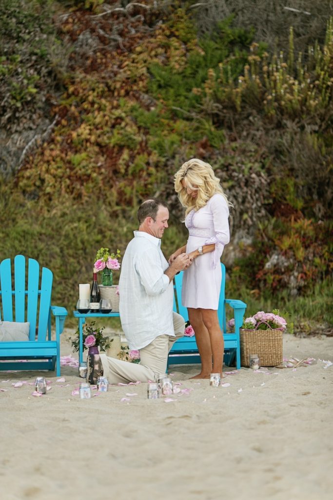 social perfect beach marriage proposal