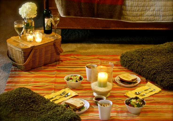 Date Night Idea: Indoor Picnic