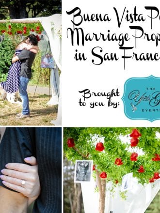 Bay Area red and white wedding proposal