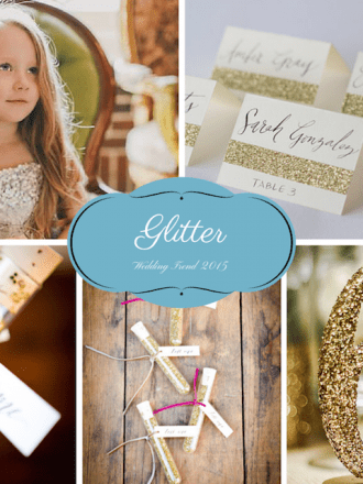 How to use glitter to make your wedding