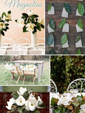 Wedding Wednesday Magnolia Flowers