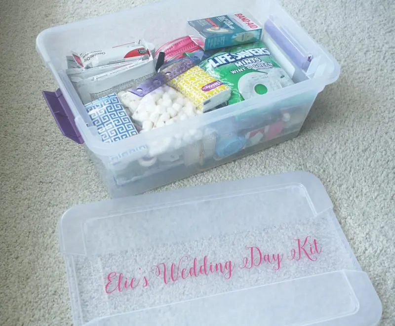 Wedding Day Emergency Kit Assembly – Wedding Estates