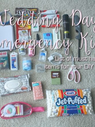 what to bring to your own wedding