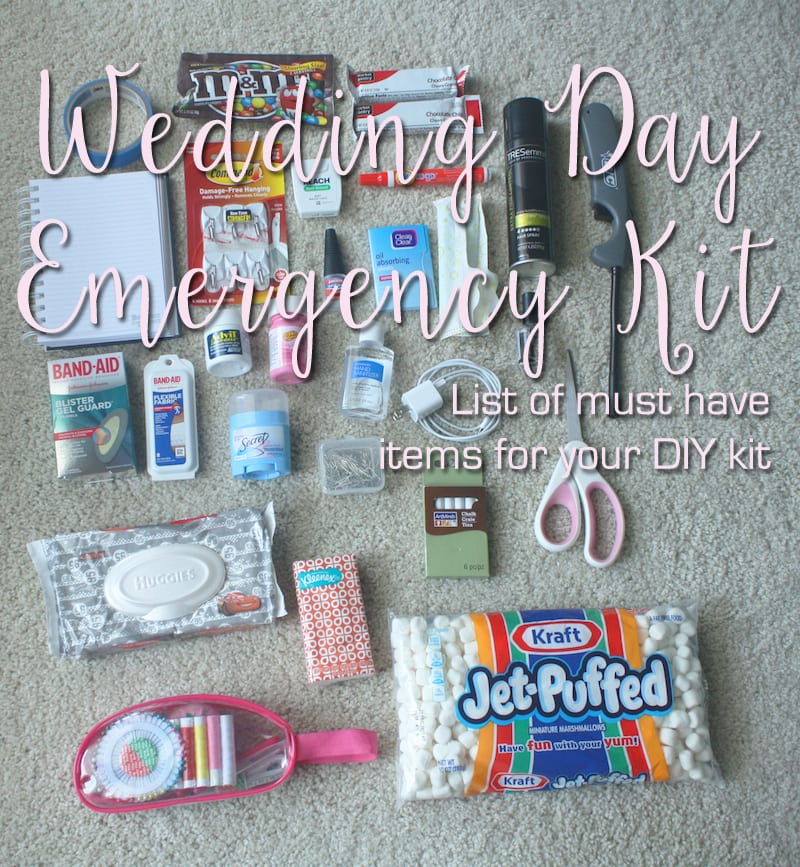 Why You Need a Why you need a Wedding Day Emergency Kit