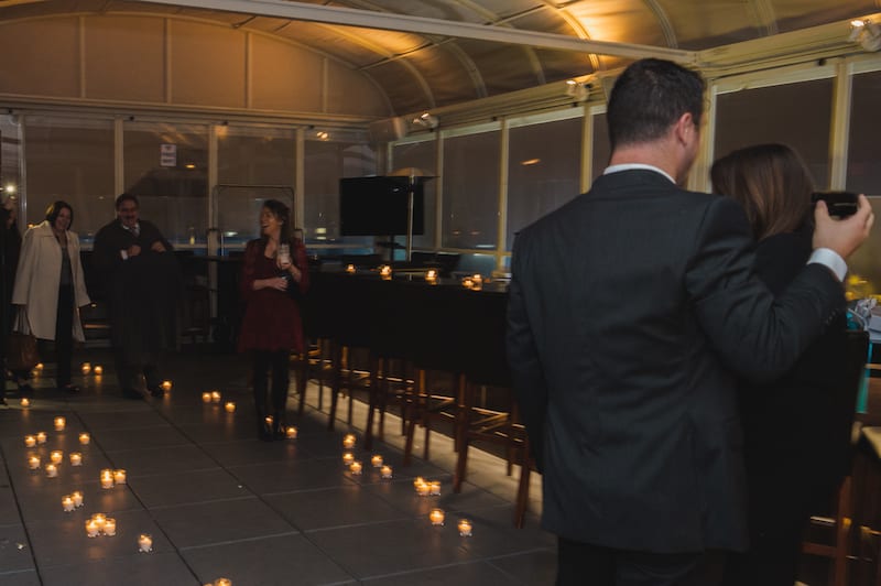 personalized marriage proposal on rooftop in nyc