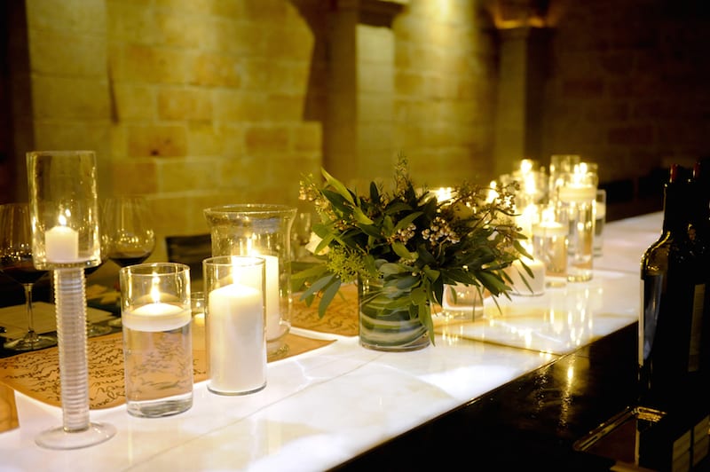 Candles Covering Table 