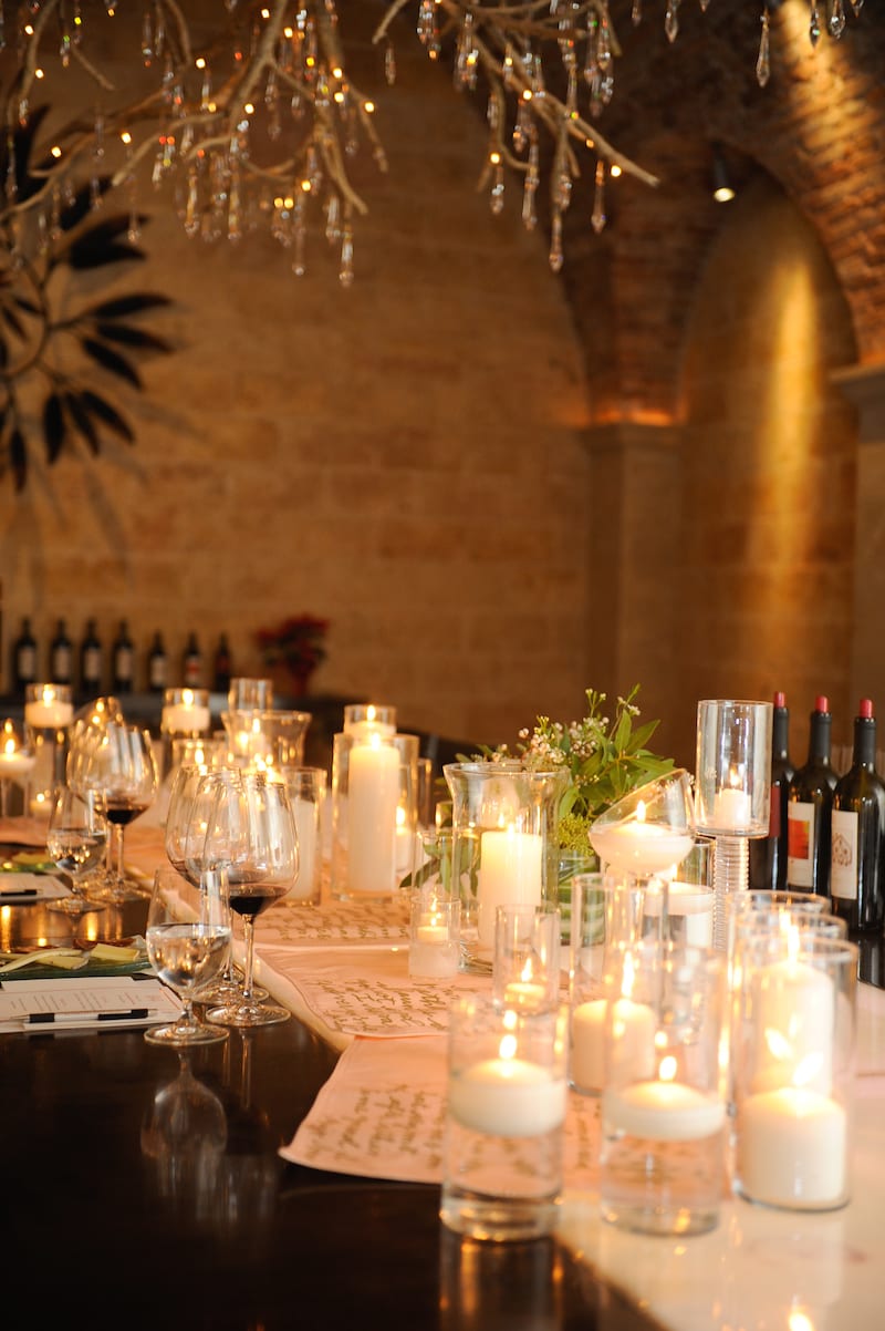 Candles Covering Table 