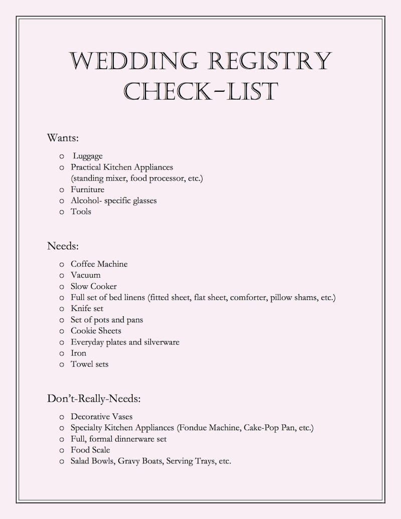 How to Start Your Wedding Registry Search