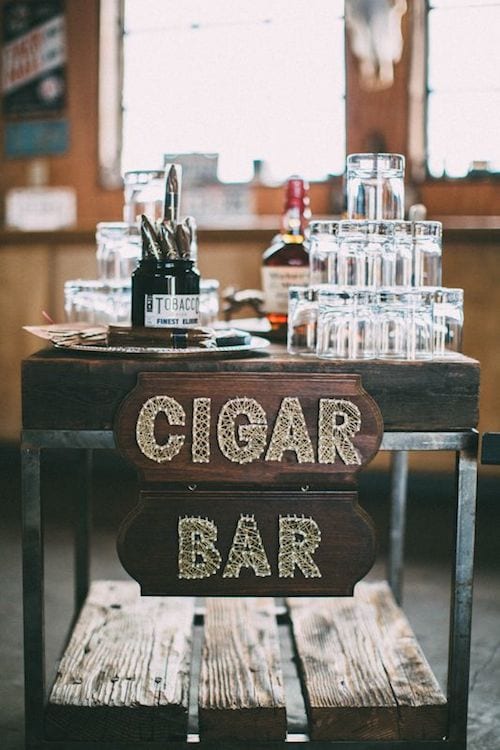 Image result for wedding cigar bars