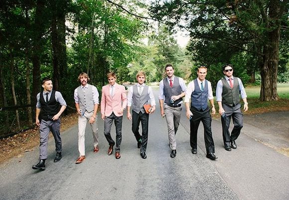 mix match groomsman