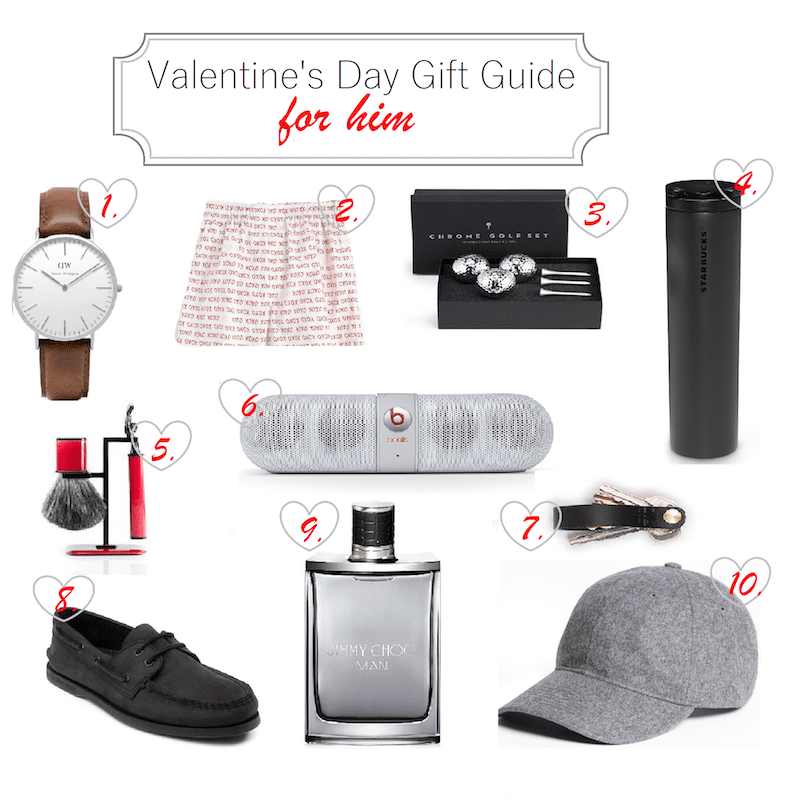 gift guide for him on valentine's