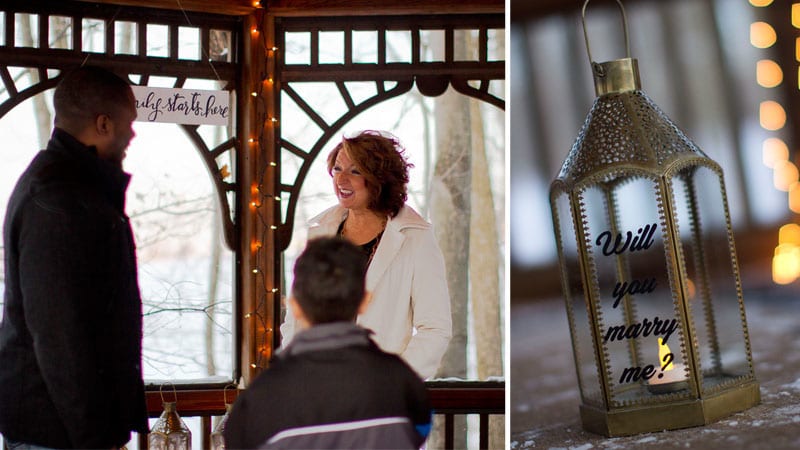 Snowy Gazebo Proposal