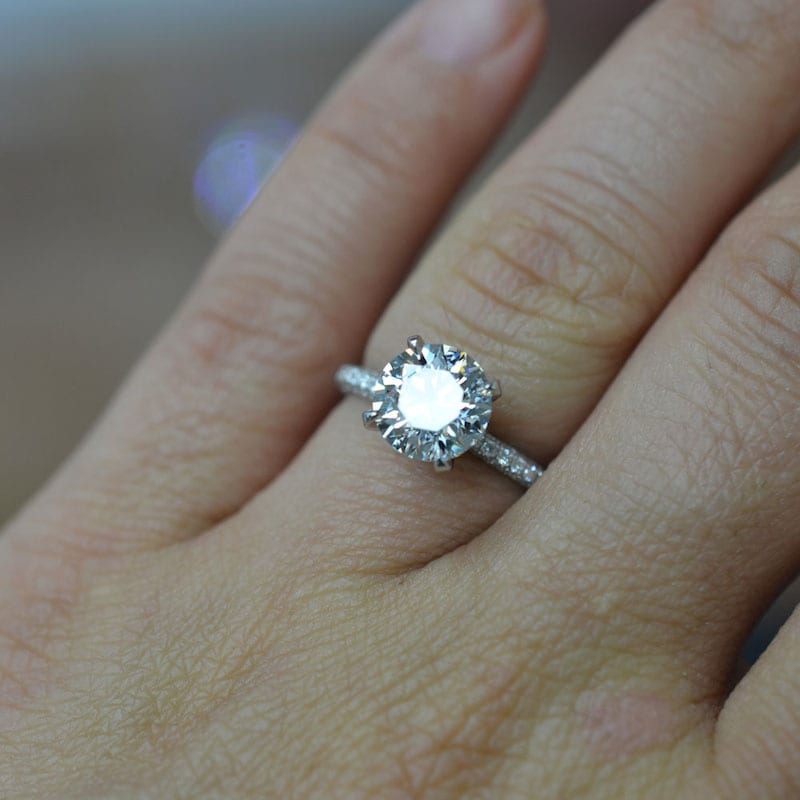 ID Jewelry Solitaire Engagement Ring