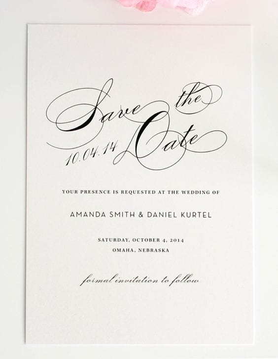 ideas for a wedding save the date card