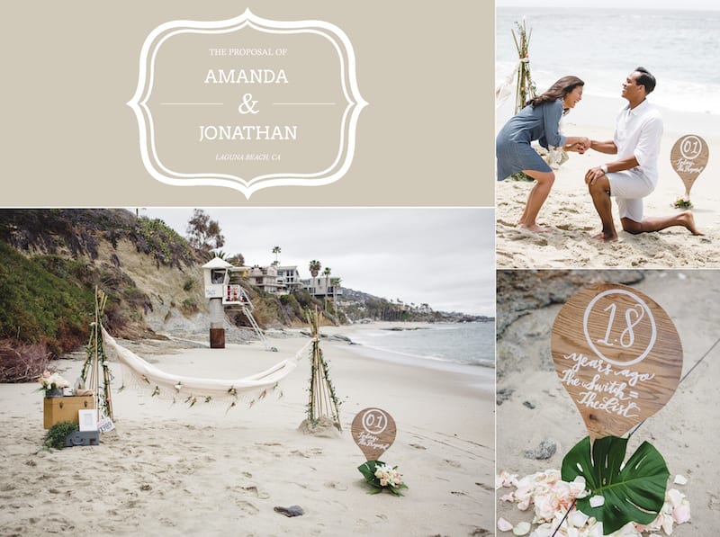 Shabby Chic Beach Proposal 