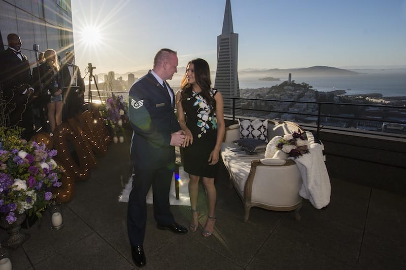 hotel balcony marriage proposal