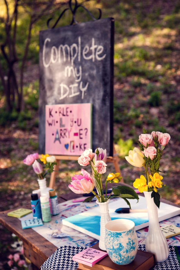 dallas styled shoot wedding proposal planners