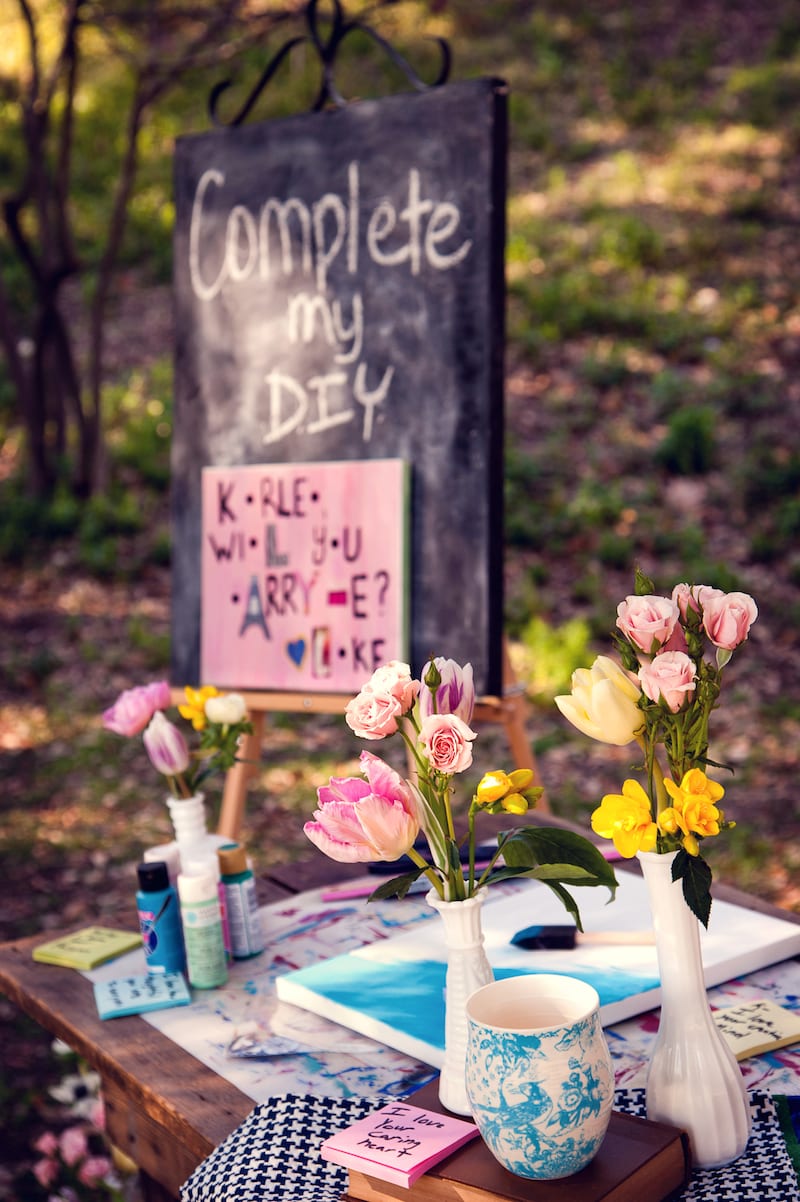 dallas styled shoot wedding proposal planners