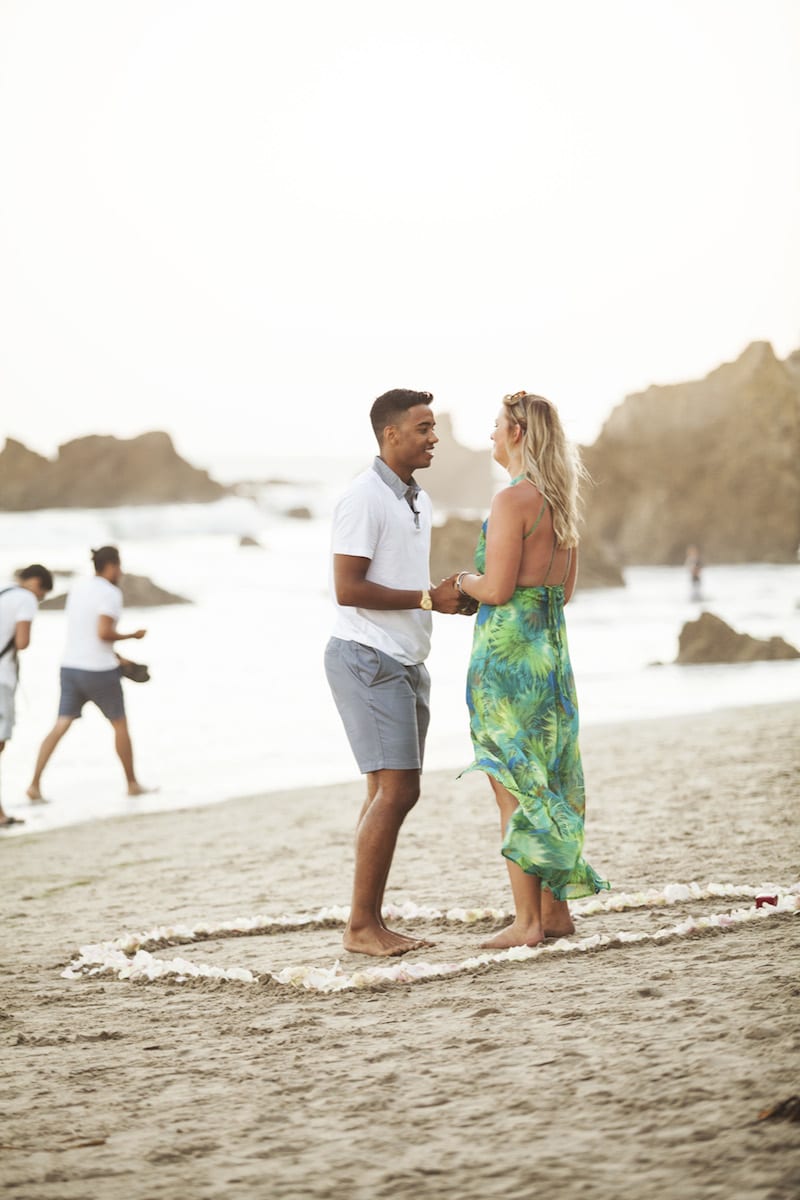 malibu beach wedding proposal by the yes girls