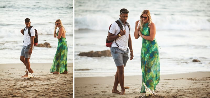 malibu beach wedding proposal by the yes girls