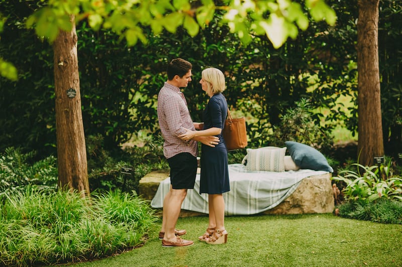 dallas marriage proposal at arboretum