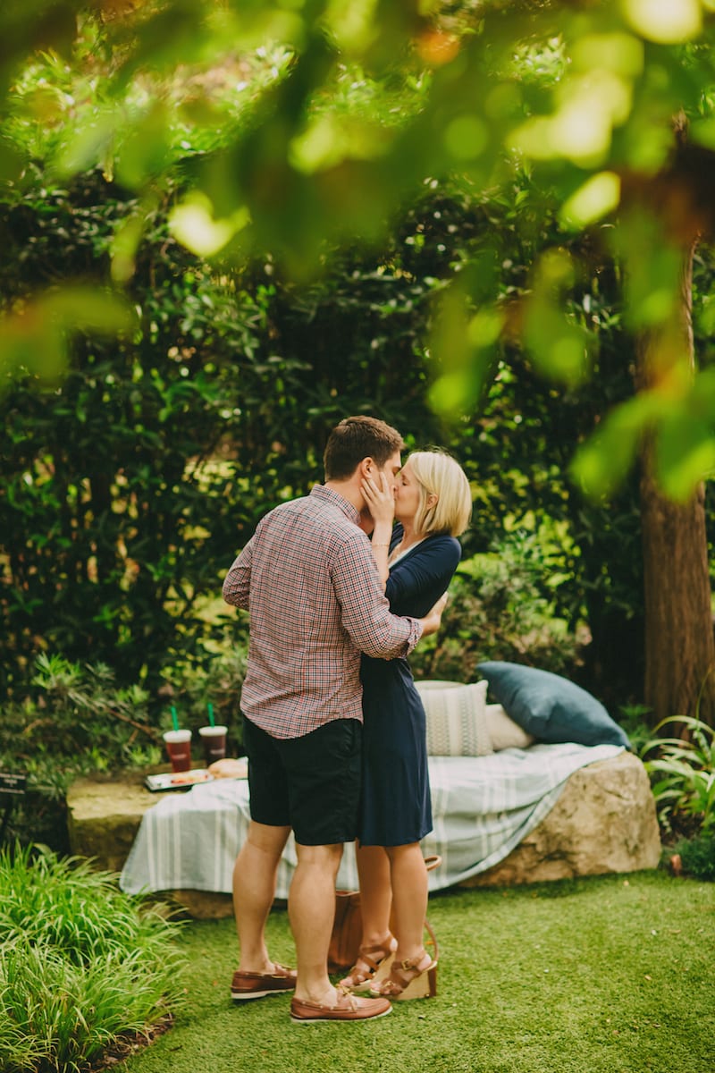 dallas marriage proposal at arboretum