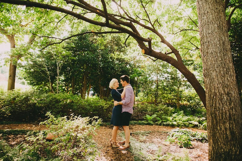 garden picnic proposal in dallas