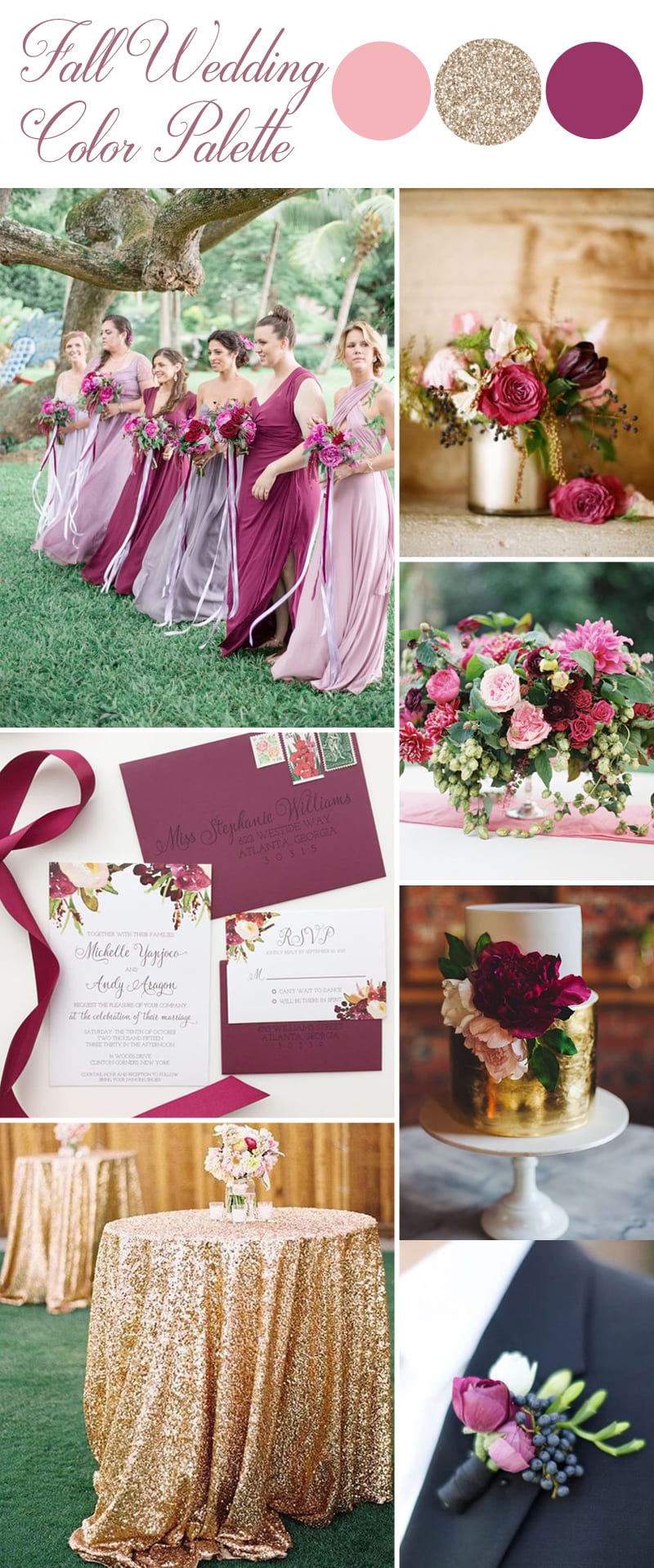 fall wedding color inspirations 