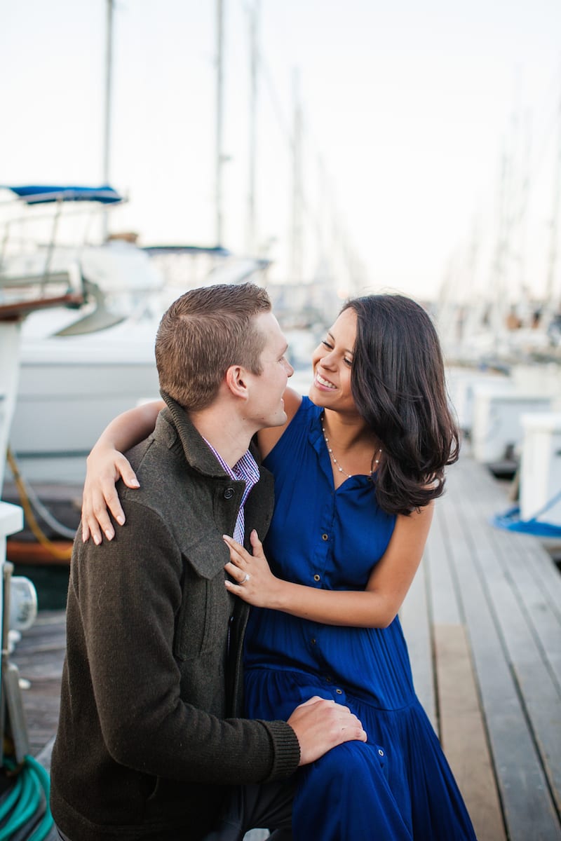 wedding proposal on private boat